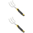 thumbnail image 1 of Raindrops 2pcs Hand Cultivator Garden Tool 3 Prong Rake Nonslip Handle Cultivator Garden Hand Tool, 1 of 8