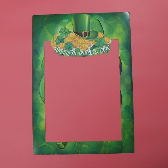 Raindrops 2pcs Handheld Photo Props St Patrick's Day Party Accessories Fashion Selfie Frame for Festival Photography