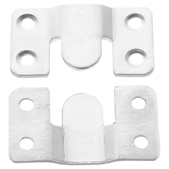 Stainless Steel Wall Hanging Brackets for Picture Frames and Mirrors Silver Home Use 2pcs