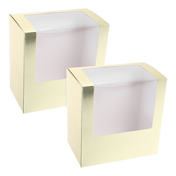 Raindrops 2pcs Hat Holder Box with Window Clear Hat Display Case Travel Hat Storage Box Baseball Cap Holder Foldable Paper Hats Storage Organizer