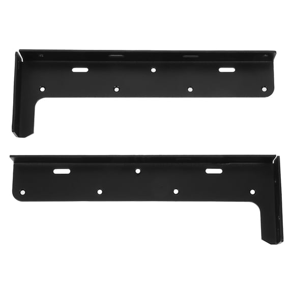 FOMIYES 2Pcs Wall Mount Cabinet Brackets Heavy Duty Loadbearing Invisible Metal Hanging Shelf Support