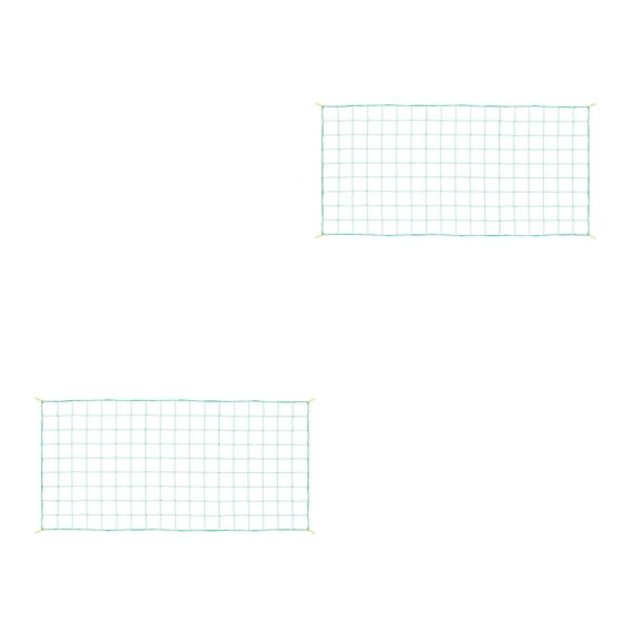Raindrops 2pcs Heavy-Duty Garden Trellis Netting For Climbing Plants, Plant Support Net For Vegetables And Fruits, Green Mesh Netting For Outdoor Gardens