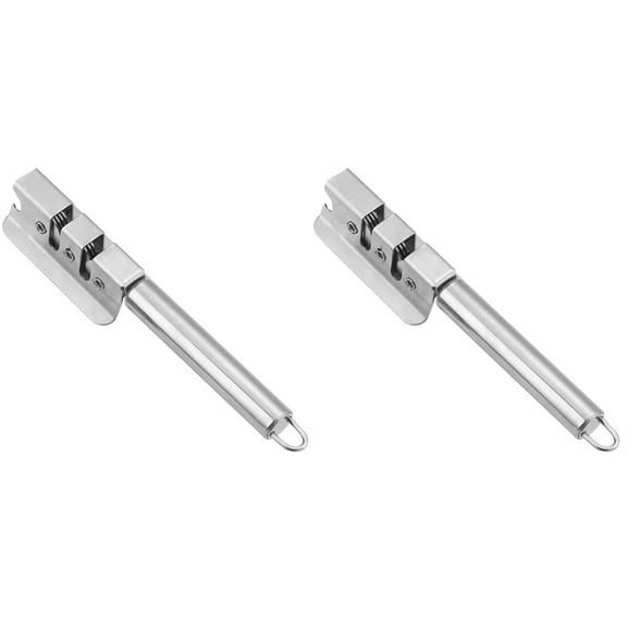 Raindrops 2pcs Household Scissor Sharpener Desktop Cutter Sharpener Ergonomic Sharpening Tool