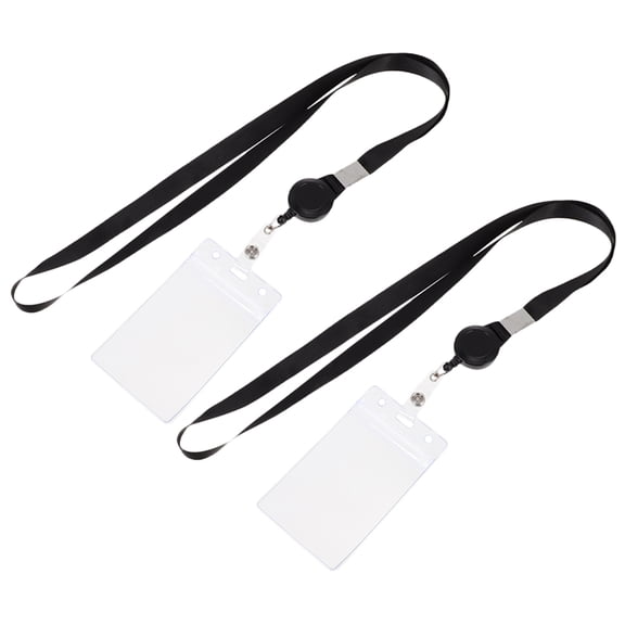 Raindrops Lanyard Card Holder PVC 2Pcs