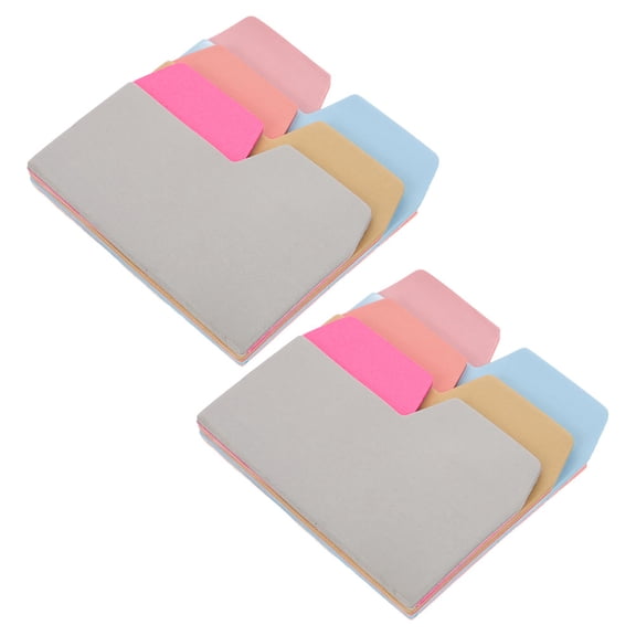 Raindrops 2-Pack Repositionable Index Tabs Sticky Flags Writable Page Markers Memo Pads for Notebooks and Book Annotation