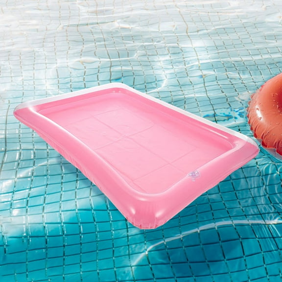 Raindrops 2-Pack Inflatable Serving Bar Tray for Ice, Food, Salad, Drinks - Buffet Cooler Tray for Pool, Picnic, Outdoor Parties