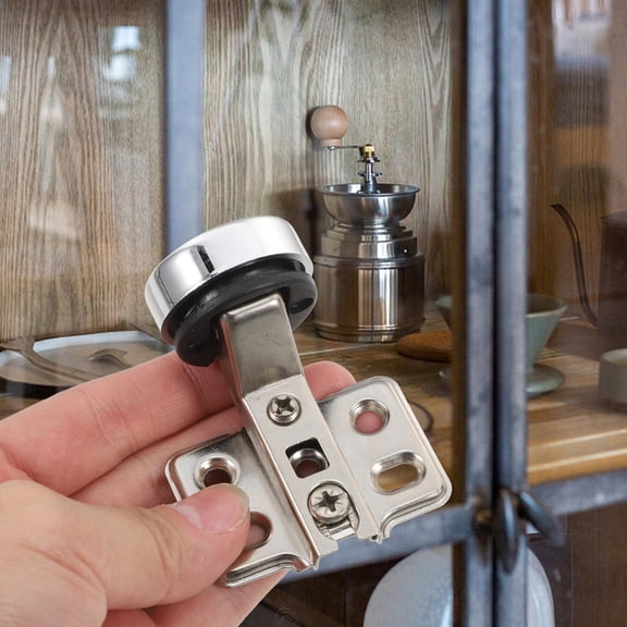 Raindrops 2-Pack Stainless Steel Kitchen Cabinet Door Hinges in Assorted Colors for Smooth, Quiet