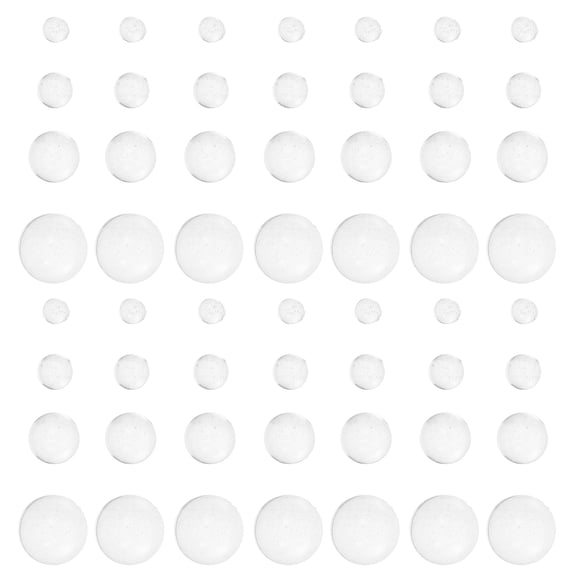 Raindrops 2Pcs Transparent Flat Back Resin Beads for Card Making Nail Art and Scrapbooking Decoration