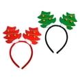 thumbnail image 1 of FOMIYES Christmas Tree Bell Headband Assorted Colors Soft Lint for Decor 2Pcs, 1 of 8
