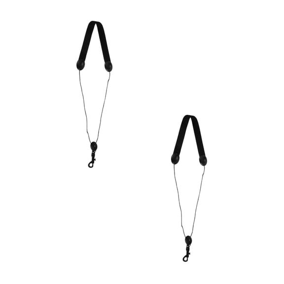 Raindrops 2-Pack Lightweight Adjustable Saxophone Neck Straps with Swivel Plastic Hooks for Alto Sax & Clarinet Musicians