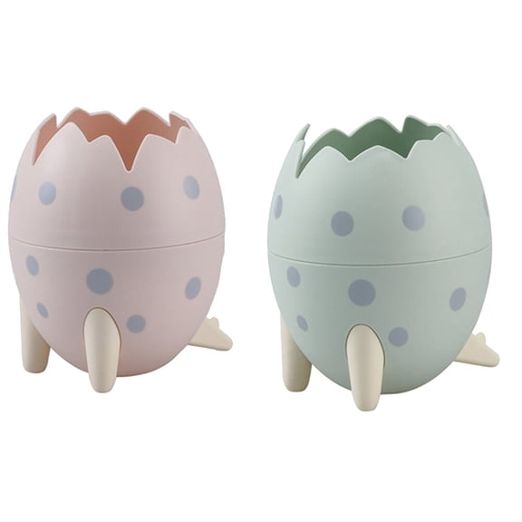 Raindrops 2pcs Lovely Dinosaur Egg Storage Holders Detachable Desk Organizer (Random Color)