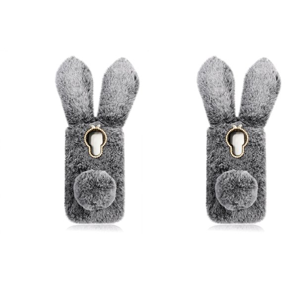 Raindrops 2pcs Lovely Plush Rabbit Phone Shell Chic Phone Protector Compatible for Moto