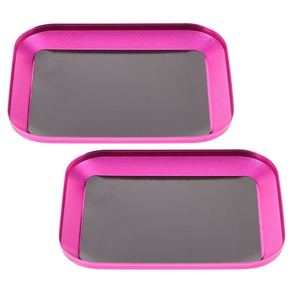 Raindrops 2pcs Magnetic Screw Tray Aluminum Alloy Screw Organizer Parts Holder Tray For Mechanics Hardware Storage Bolt Organizer