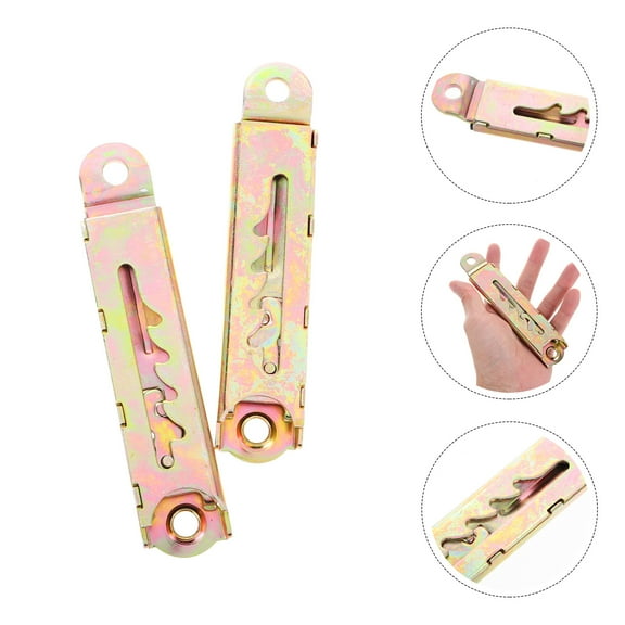 Raindrops 2pcs Massage Couch Headrest Lift Bracket Furniture Riser Iron Hinge Set