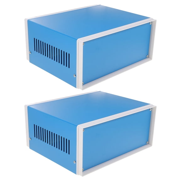 FOMIYES DIY Junction Case Metal Electrical Box Rectangular 2Pcs