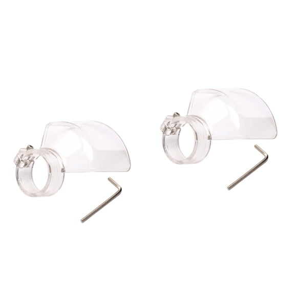 FOMIYES Adjustable Transparent Drill Proctection Cover for Drilling 2Pcs