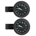 thumbnail image 1 of Raindrops 2-Pack Motorcycle Handlebar Clocks Black Aluminum Mount with Clear Minimalist Dial for Reading, 1 of 7