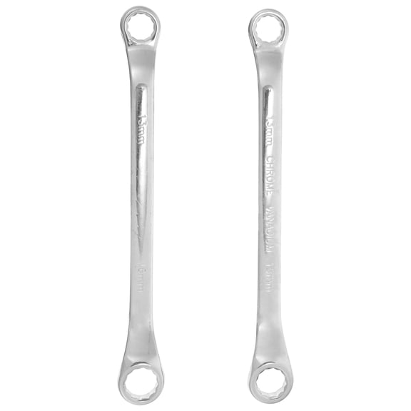 Raindrops 2Pcs Action Wrench Silver Chrome Vanadium Maintenance Tool
