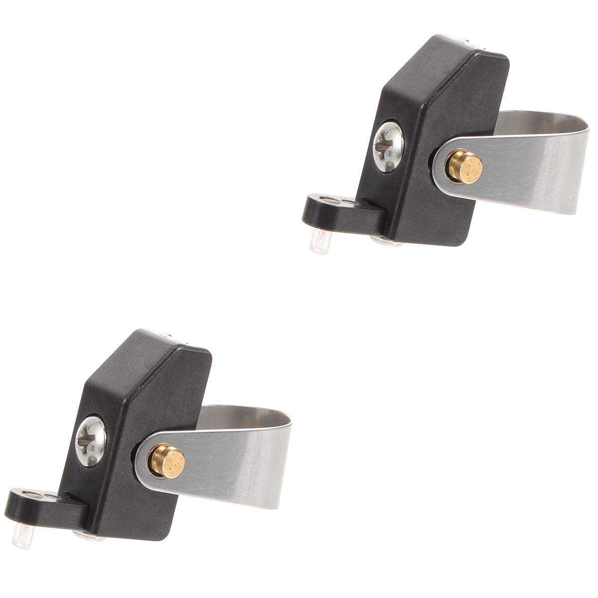 CRILSTYLEO Multipurpose Erhu Qianjin Tuner Black Stainless Steel for Easy Adjustment 2Pcs
