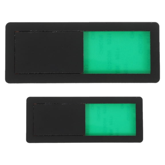 HONMEET Vacant Occupied Indicator Black 2Pcs 3.9x1.6x0.2In