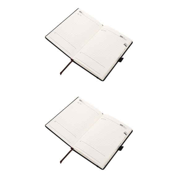 Raindrops 2-Pack Daily Planner Notepad with Yearly Schedule, Work and Home Organizer Notebook, Large Writing Space for Planning