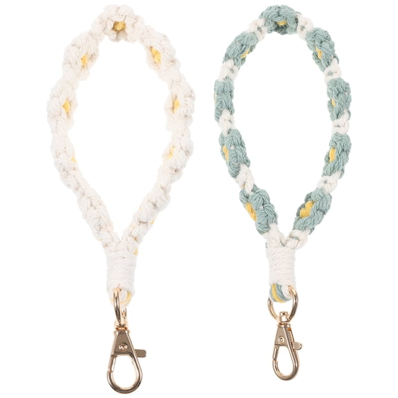 Raindrops 2pcs Phone Wrist Straps Assorted Color Keychain for Daily Use for Women