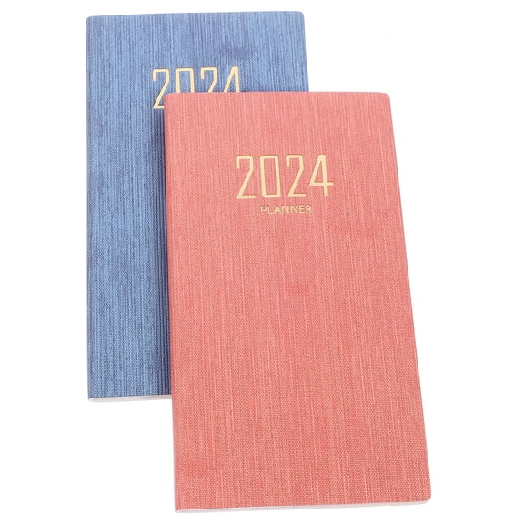 Raindrops 2pcs Planning Writing Notebook Yearly Schedule Notepad Office Daily Planning Notebook ( )