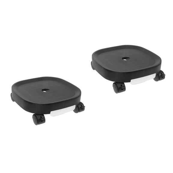 Raindrops 2pcs Plant 11.79 Inch Plant Stand With Wheels Heavy Duty Rolling Plant Stand Round Plant Dolly Rollers Base Cart With Casters For Garden Pot Mover