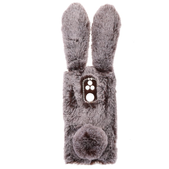 Raindrops 2pcs Plush Rabbit Phone Case Winter Warm Phone Shell Compatible with Moto