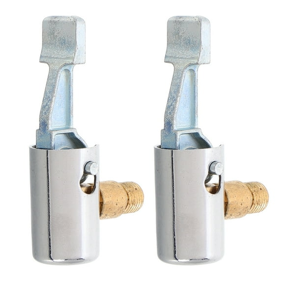 Raindrops 2pcs Portable Air Pump Adapter Quick Deflation Threaded Nozzle Converter For Car Bike Tires Air Mattress Fast Inflation Secure Connection Inflator Clip Valve Adapter