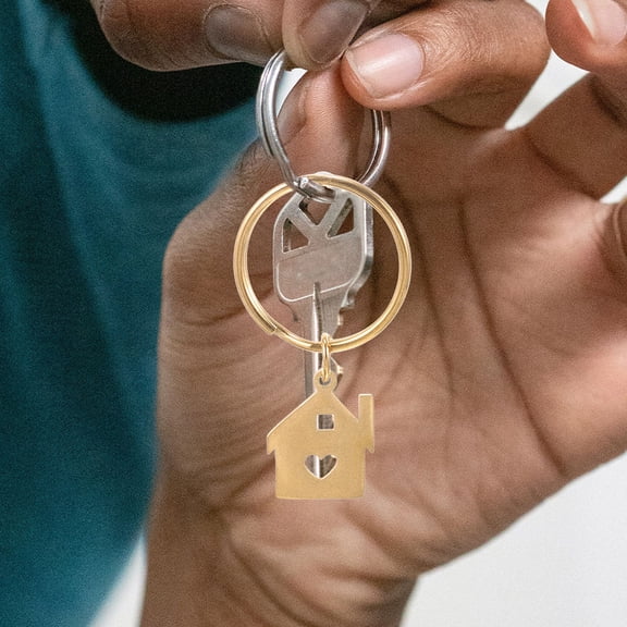 Raindrops Metal Keychain Set 2-Pack Key Holders for Keys, Bags, Backpacks, and Everyday Accessories