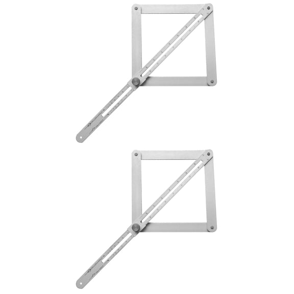 Raindrops 2-Pack Woodworking Protractor Miter Angle Finder Ruler Short Measuring Tool for Precise Miter Cuts