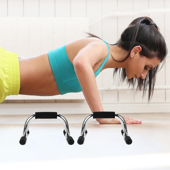 Raindrops 2pcs Push Up Bars Strength Training Workout Stands With Ergonomic Push-Up Bracket Board With Non-Slip Sturdy Structure Portable For Home Fitness Training