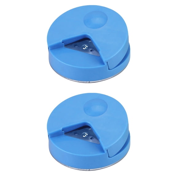Raindrops 2-Pack R4 Radius Corner Rounder Punch for Paper, Cards, Photos - Paper Cutter Trimmer with Random Colors