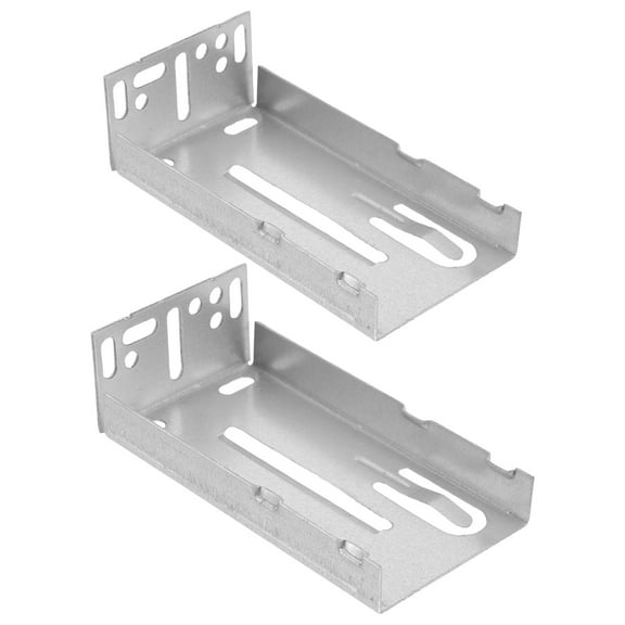 Raindrops 2-Pack Replacement Bearing Rail Drawer Slide Brackets, Three-Section Sliding Furniture Hardware for Smooth Drawer