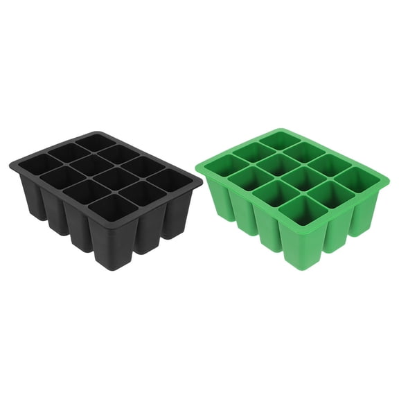 Silicone Seed Starting Trays for Home Reusable Planting Trays Perfect for Gardening 2 Pcs