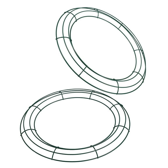 Raindrops 2pcs Round Wire Wreath Frame Iron Flower Wreath Frames Diy Crafts Wreath Hoop Wreath Ring For Christmas Valentines Party Decoration