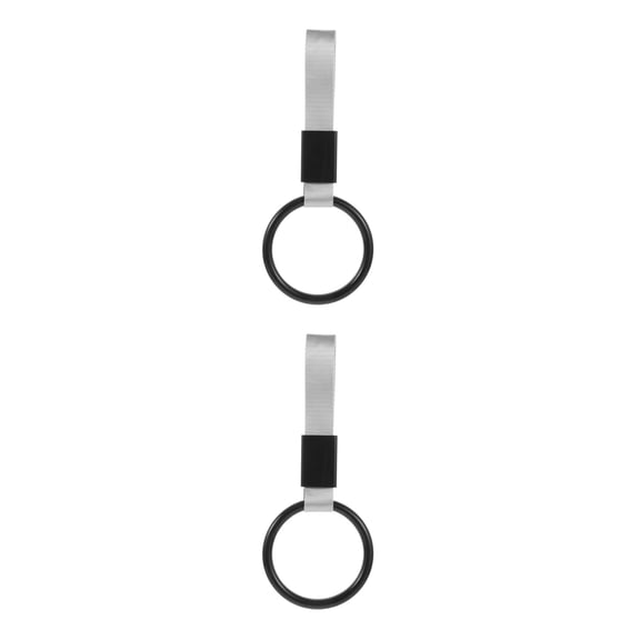 FOMIYES  Round Shape Car Hand Straps for Warning and Decor Multi Color 2Pcs