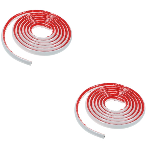 USHOBE White Flexible Caulk Trim Strip for Corner Molding, 2 Pieces, 117.9 x 0.79 x 0.39 Inches, and Easy to Install