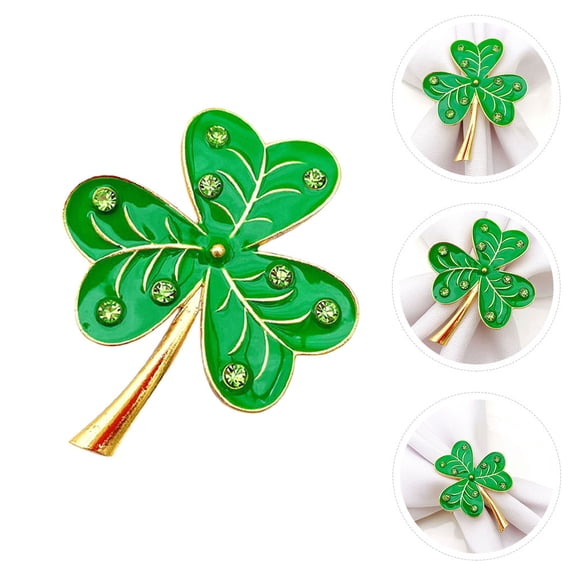 FOMIYES Green Shamrock Napkin Set of 2, Romantic Party Decorations for Valentine's Day Table Settings