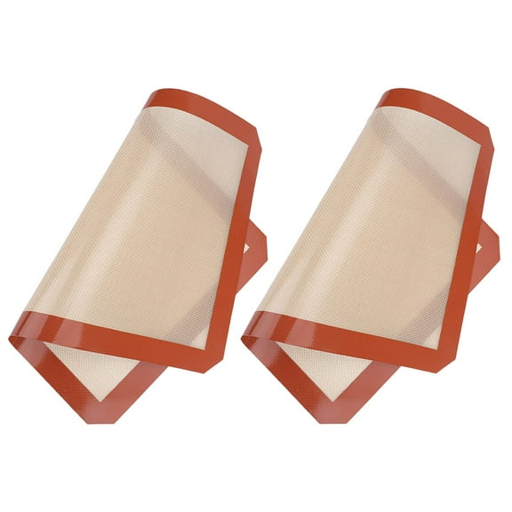 Raindrops 2-Pack Silicone Baking Mats Nonstick Rectangular Baking Sheets for Oven and Kitchen Use