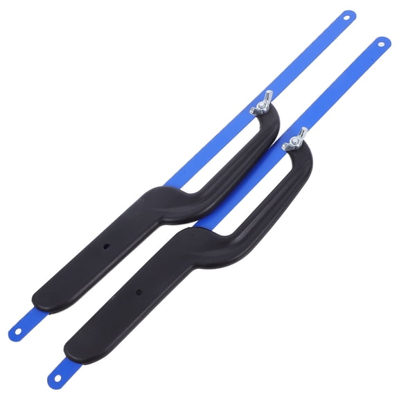 Raindrops 2-Pack Compact Bow Saw Set with Plastic Handles for Woodworking, Projects, and Outdoor Use