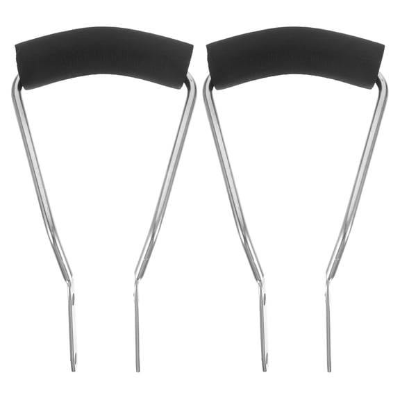 FOMIYES 2Pcs Ergonomic Sponge Mop Handle Replacement with Iron Material for Comfortable Indoor Cleaning