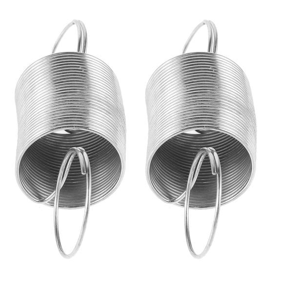 CHICHUMID Small Tension Springs, Silver, Stainless Steel, for Home Experiments, 2Pcs