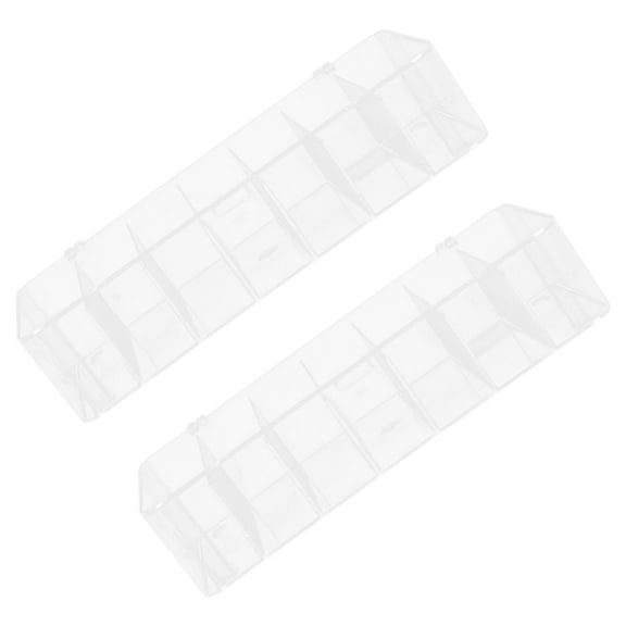 Raindrops 2pcs Stackable Tea Bag Organizer with Lid Clear Tea Box and Storage Box for Tea Bags Coffee Pod Holder and Sugar Packet Holder for Kitchen Pantry