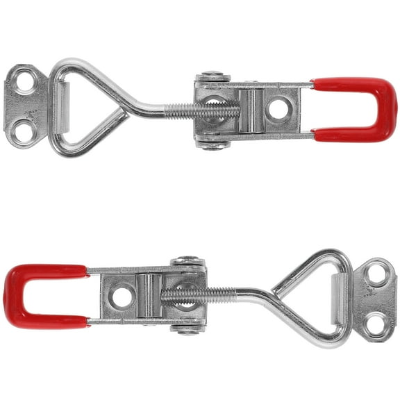 Raindrops 2pcs Stainless Steel Adjustable Toggle Latch Clamps Heavy Duty Self Lock Fasteners For Drawer Door Cabinets For Home Office Workshop
