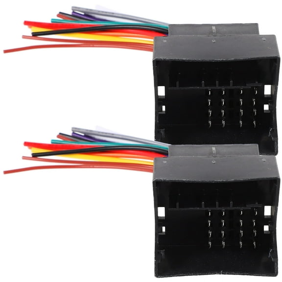 Raindrops 2pcs Stereo Wire Harness Radio Wire Harness Radio Harness Radio Wire Clips Radio Strap