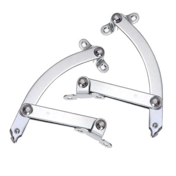 Raindrops 2pcs Stoppers Heavy Duty Strut Cabinet Door Spring Door Lift Support Size S (Silver)