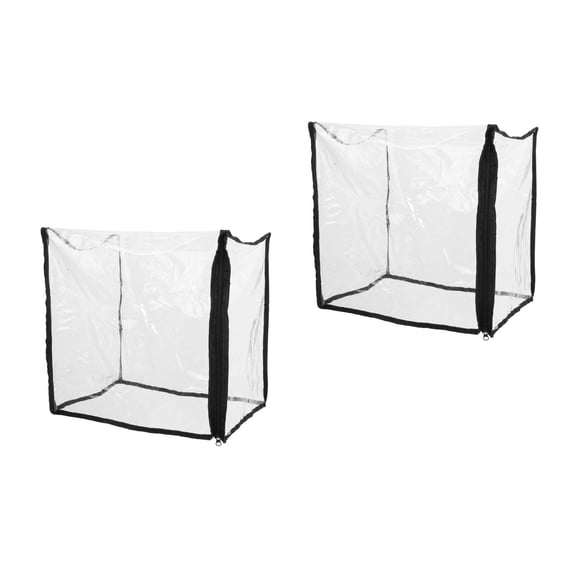 Raindrops 2pcs Greenhouse System Cover Indoor Plant Terrarium Topper Miniature greenhouse cover Freeze Sheet with Zipper for Indoor Use