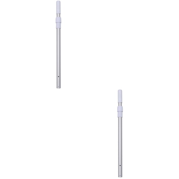 Raindrops 2pcs Thicken Cleaning Pole Flexible Cleaning Aluminum Pole Removable Aluminum Pole for Swimming Pool Lifesaving Equipment